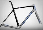 Blue Bicycle frame White Line Electric blue